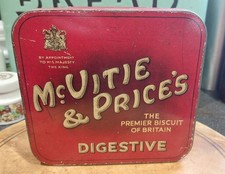 McVite & Prices Digestive Biscuit Tin Free Sample Advertising Ware Digestive Tin