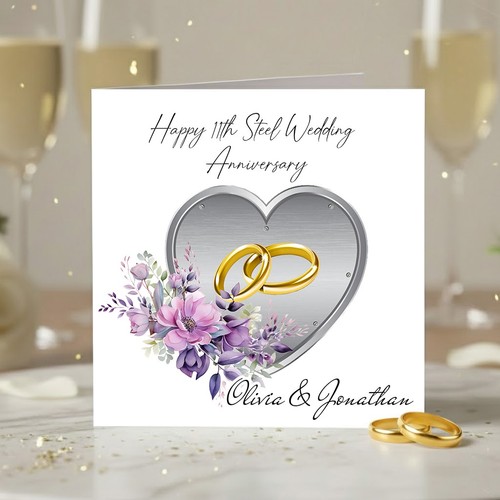 Personalised 11th wedding - personalised,
