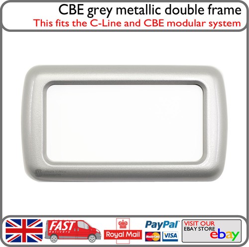 Cbe grey metallic double bezel - grey,