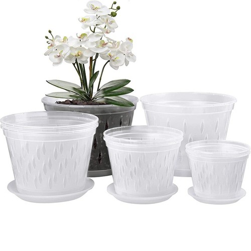 5pcs clear plastic orchid - 1/5pcs,