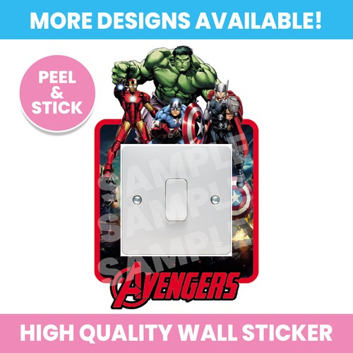 Avengers light switch surround - switch,