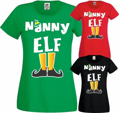 Nanny elf shirt family - nanny, t