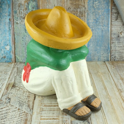 Mexican ceramic pancho figure - mexican,