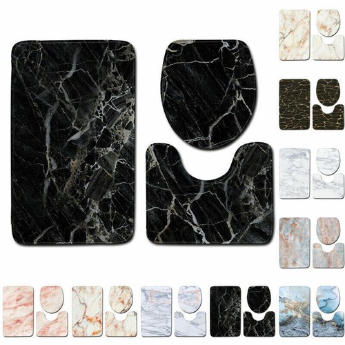 3pcs marble bath mat pedestal - marble,