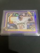 2025 Topps Series 2 Garrett Mitchell Purple Foil/250 Brewers #643