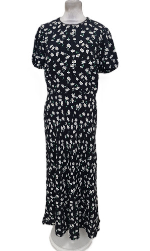 Women tea dress black - tea,
