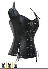 Faux Leather Basque