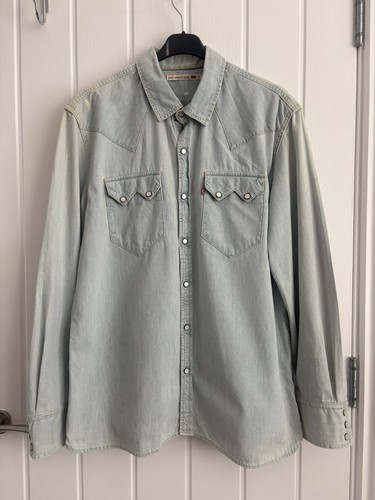 Levis denim shirt blue xl - levis,