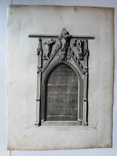 Antique engraving gothic - antique,