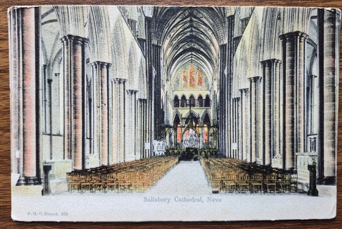1905 salisbury cathedral nave - 1905,