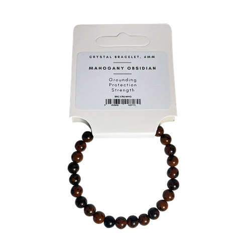 Crystal bracelet 6mm - crystal,