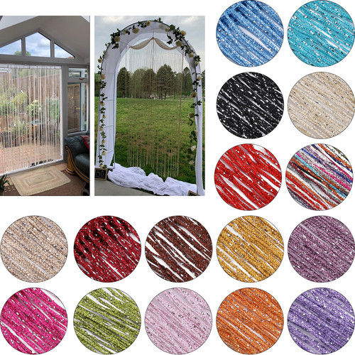 String curtain panels - curtain, patio