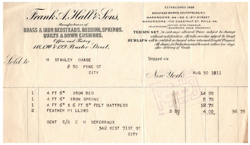 Frank hall sons brass - a., &