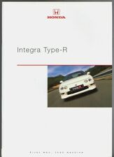 Honda Integra Type R 1998-2000 UK Market Sales Brochure
