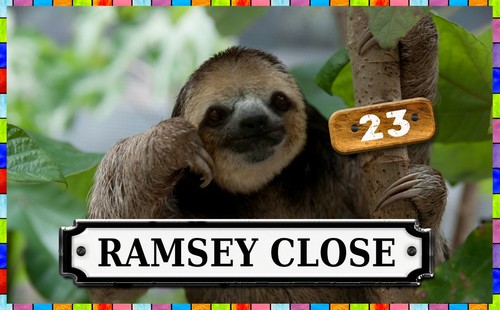 Sloth door gate sign - gate, plaque