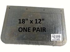 1 Pair 18" x 12" Rubber Mudflaps Mud Flap 457 x 305mm Truck Lorry Mud wing Guard