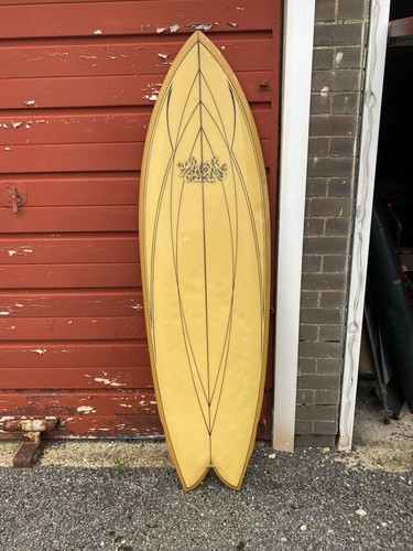 Retro fish surfboard 10 - fish,