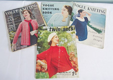 Vintage Vogue Knitting Pattern Booklet Ladies  Fashion 1950s 1960s  Book x 4