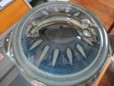 Very large vintage Michael Gaitskell Studio Pottery, Bread crock pot.