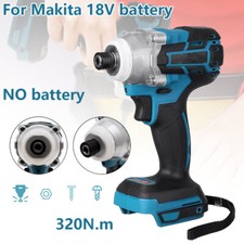 Cordless Brushless Impact Driver 1/4" Hex Chuck  For Makita DTD152 18V Battery