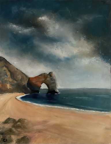 Durdle door original oil - original,