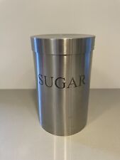 Zack 18/10 Brushed Stainless Large Steel Sugar Storage Canister 2L