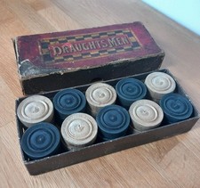 Vintage Draughts Men Game Set