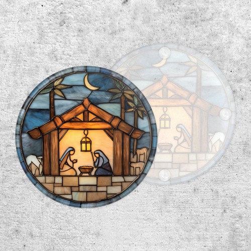 Stained glass style religious - stained,