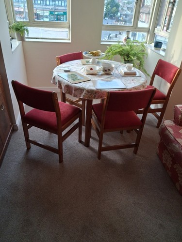 Dining table and chairs set - table,