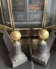 Pair Of antique brass Cast