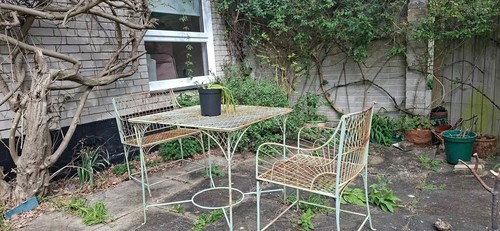 Vintage wirework garden patio - wirework,