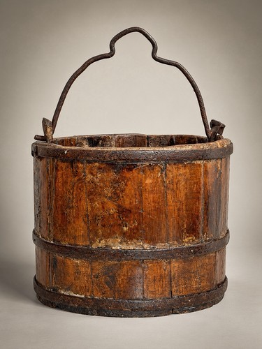 19th century well bucket - well,