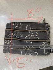 Grey/Black Pencil Case 3 Zips