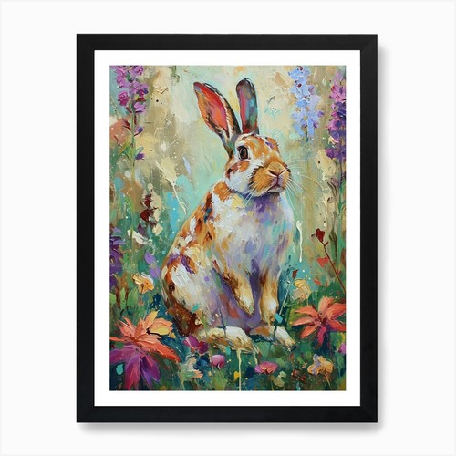 English spot rabbit painting - spot, 3