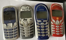 2000s Retro Siemens Mobile Phones Lot - Red A55 - Blue A50 - Grey A57 - Blue A62