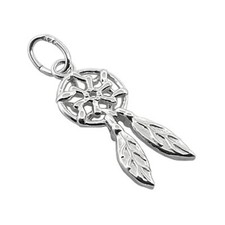 925 Sterling Silver DREAMCATCHER CHARM 16mm - wholesale finding jewellery making