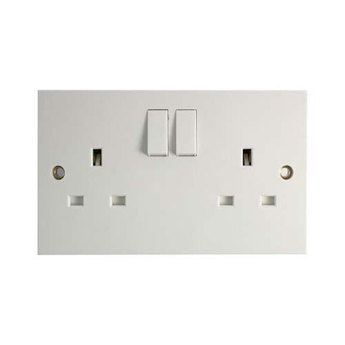 Gang flush switched socket - gang,