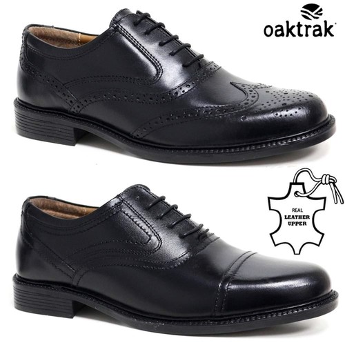 Mens leather brogues smart - mens,