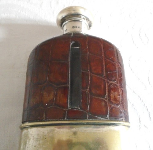 Antique croc leather silver - antique,