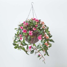 Artificial Hanging Basket Lifelike Hanging Plant For Indoor & Outdoor Decoration