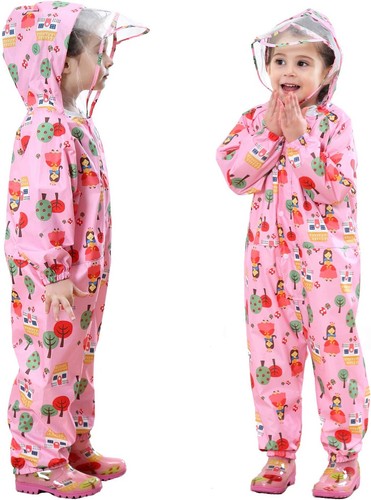 Raincoat kids hooded rains - kids,