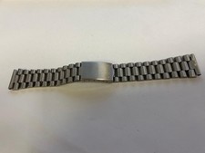 vintage 19mm Seiko ufo straight lugs stainless steel gents watch strap,used