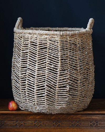 Large vintage handwoven rope - large,