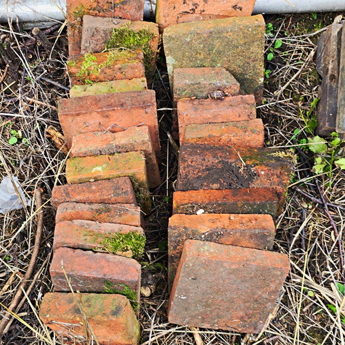 Old terracotta tiles - old,