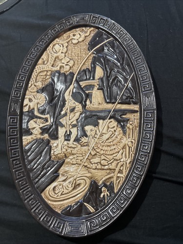 C1920 bretby art pottery - c1920, oval