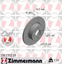 2x Brake disc solid
