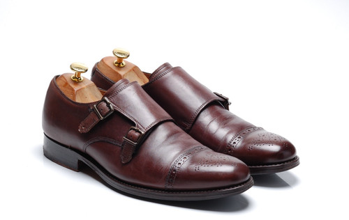 Grenson dark brown double - double, monk
