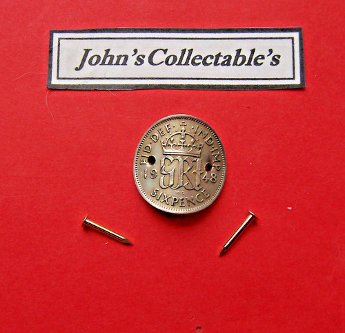 1948 old english sixpence - 1948,