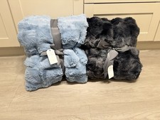 2 Cozee Home Textured Faux Fur
