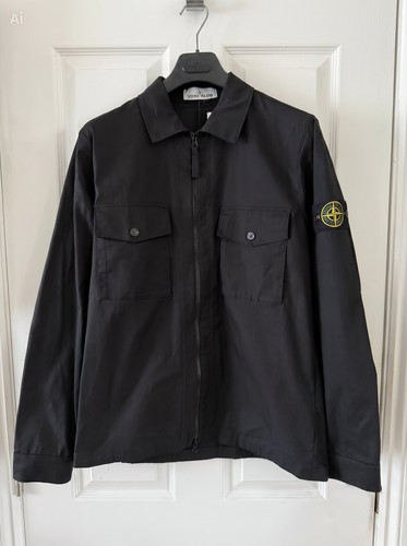 Stone island black shirt - black,